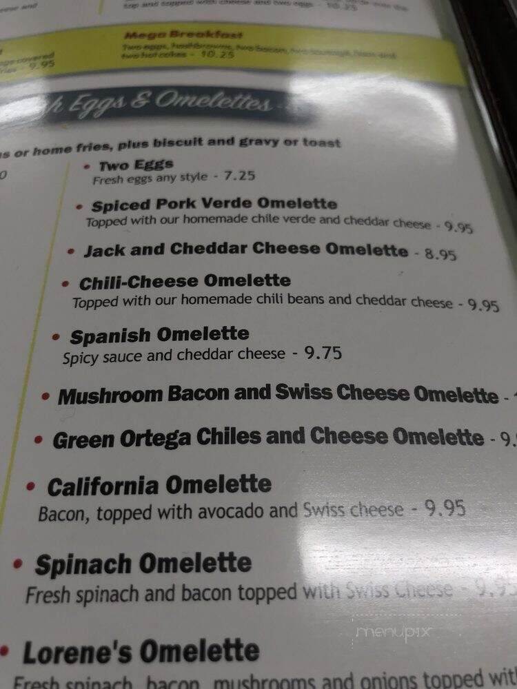 Lorene's Downtown - Bakersfield, CA menu_pic