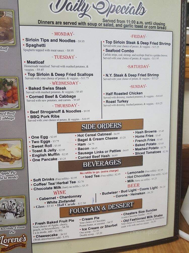 Lorene's Downtown - Bakersfield, CA menu_pic