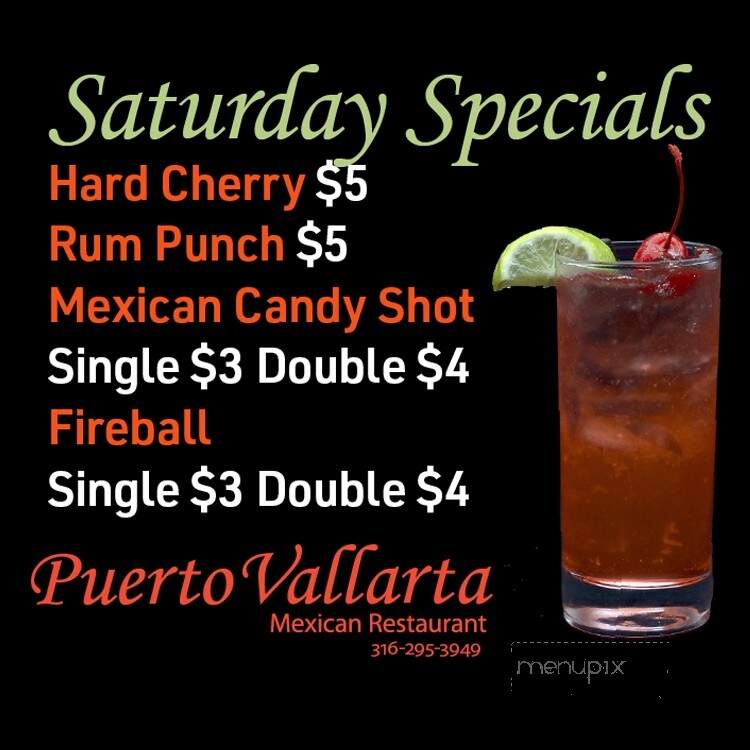Puerto Vallarta Mexican Restaurant - Wichita, KS menu_pic