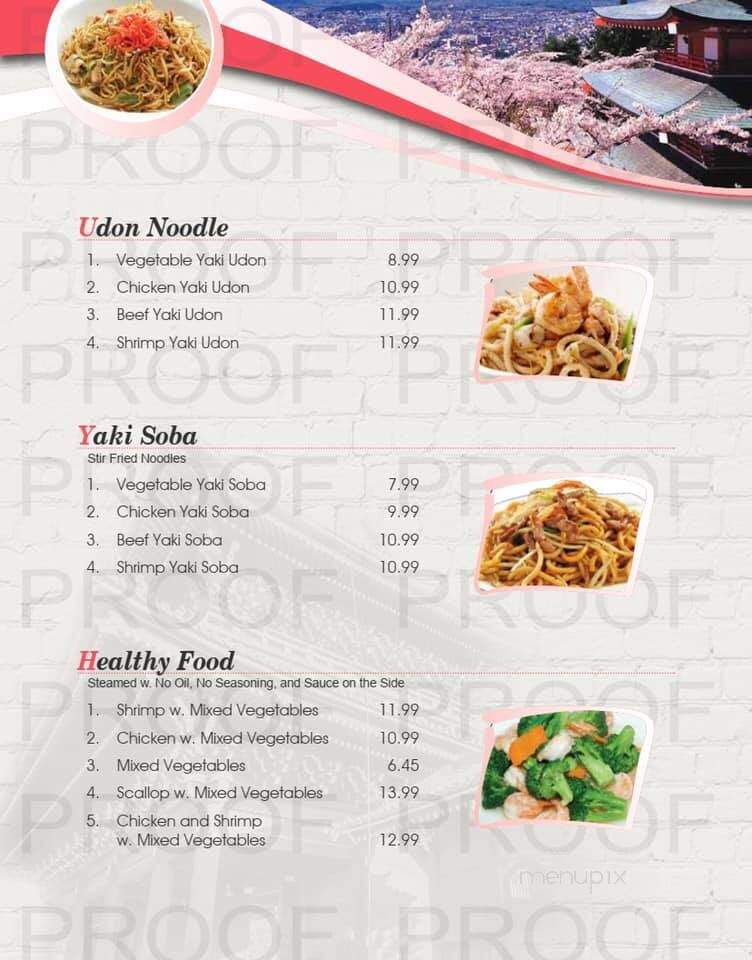 Yamato Sushi Steakhouse - Martin, TN menu_pic