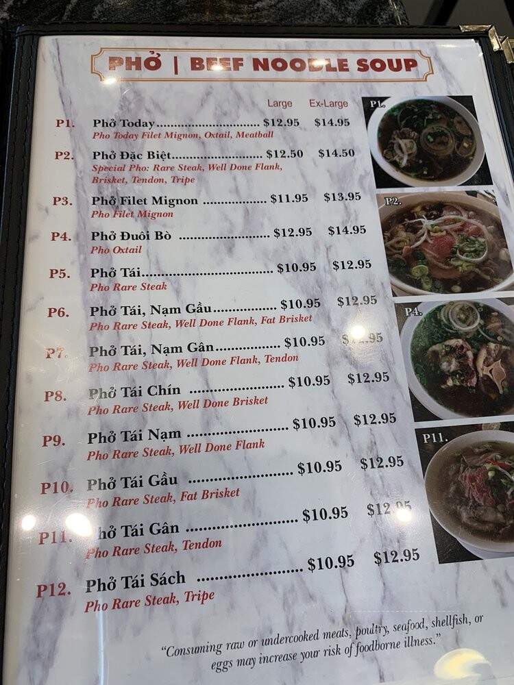 Pho Today - East Rutherford, NJ menu_pic