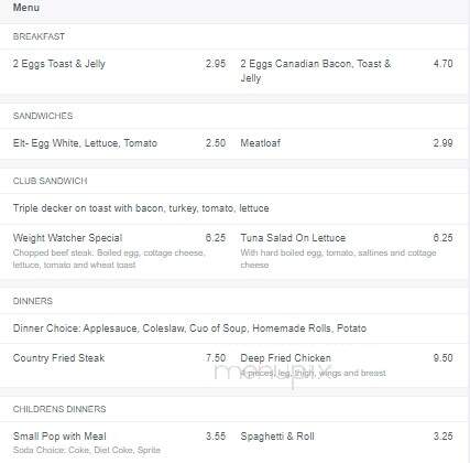 Steinly's Restaurant - Akron, OH menu_pic