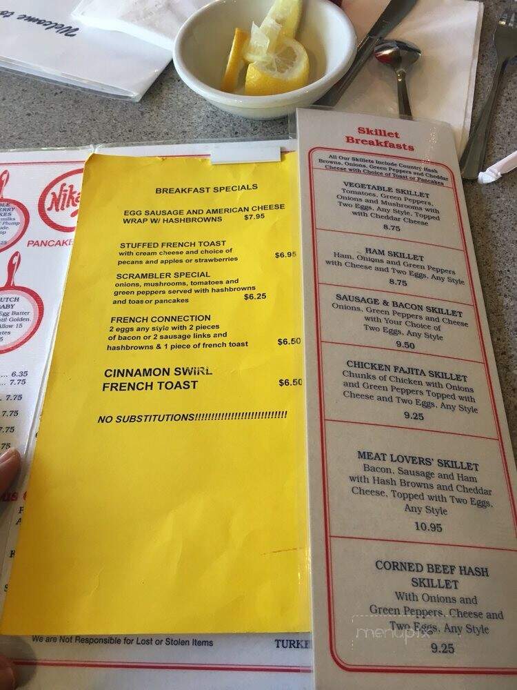 Nikarry's Restaurant - Aurora, IL menu_pic