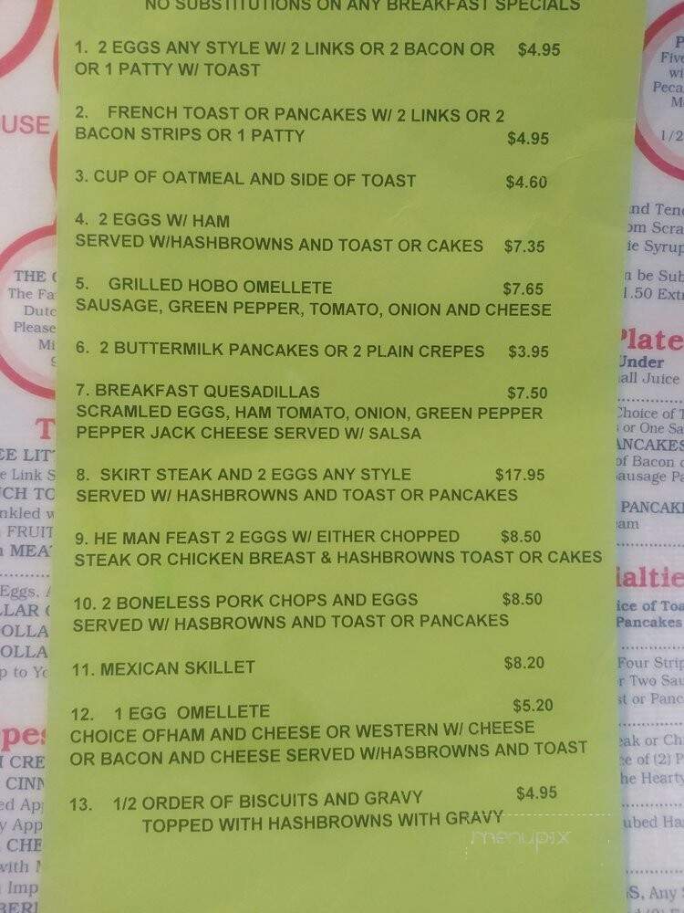 Nikarry's Restaurant - Aurora, IL menu_pic