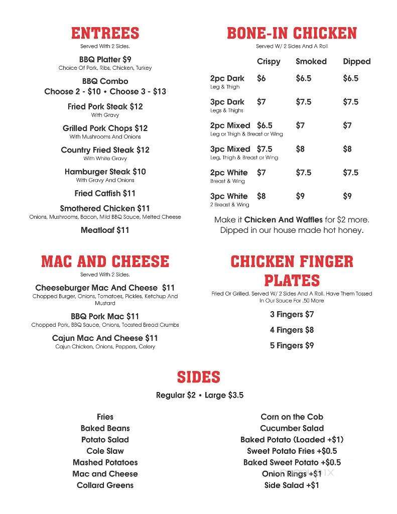 Shorty's Bar-B-Q - Fortson, GA menu_pic