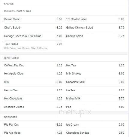 Home Cafe - Conrad, MT menu_pic