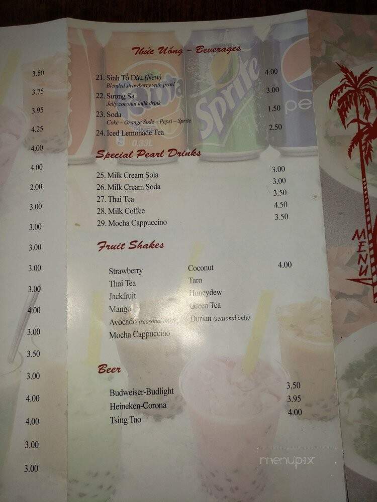 Pho 99 - Fresno, CA menu_pic