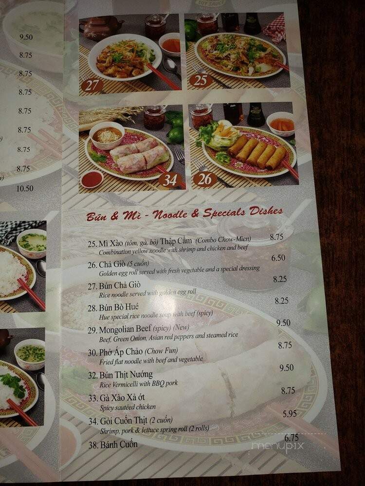 Pho 99 - Fresno, CA menu_pic
