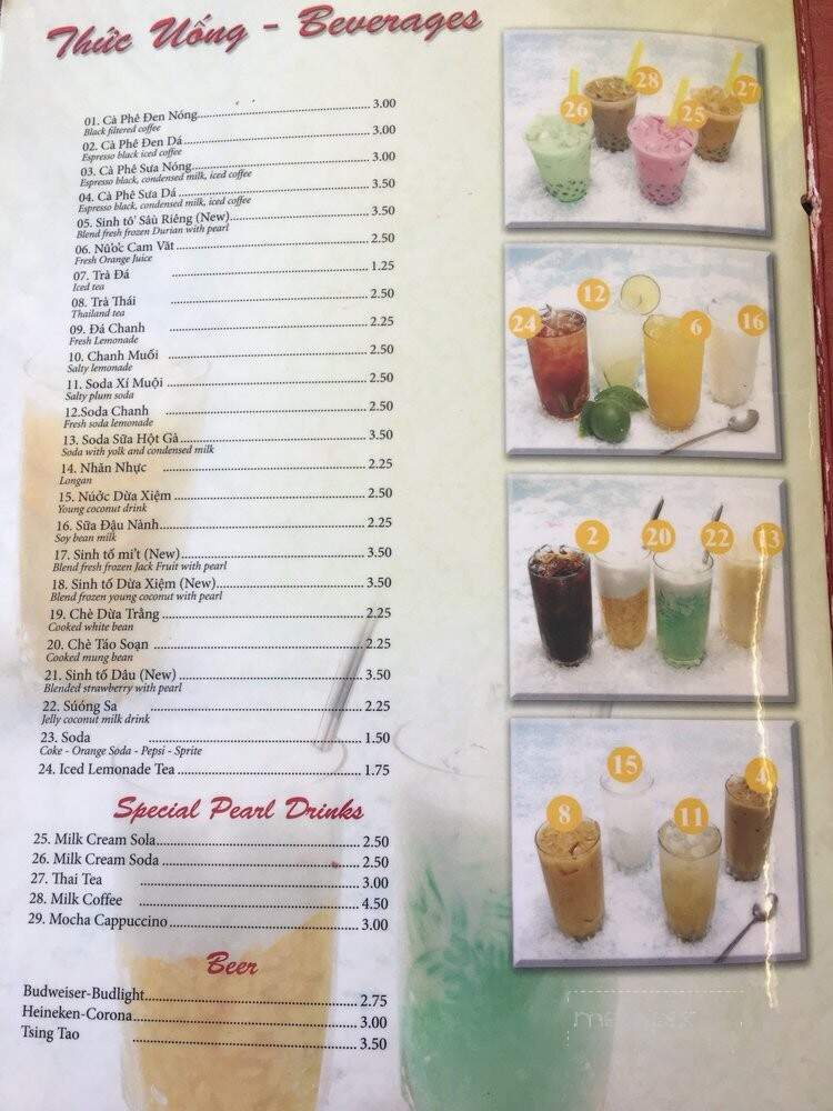 Pho 99 - Fresno, CA menu_pic