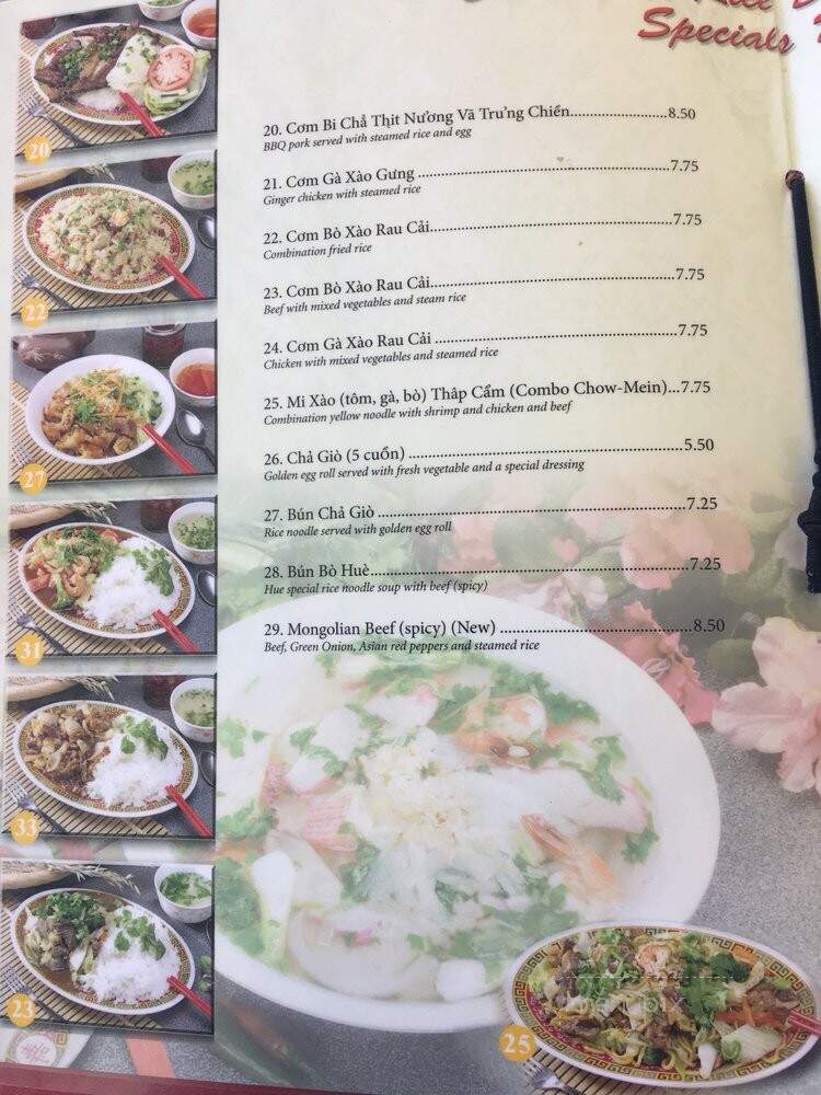 Pho 99 - Fresno, CA menu_pic