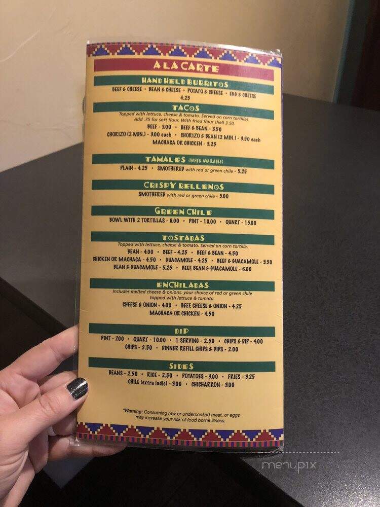 Nino's - Alamosa, CO menu_pic
