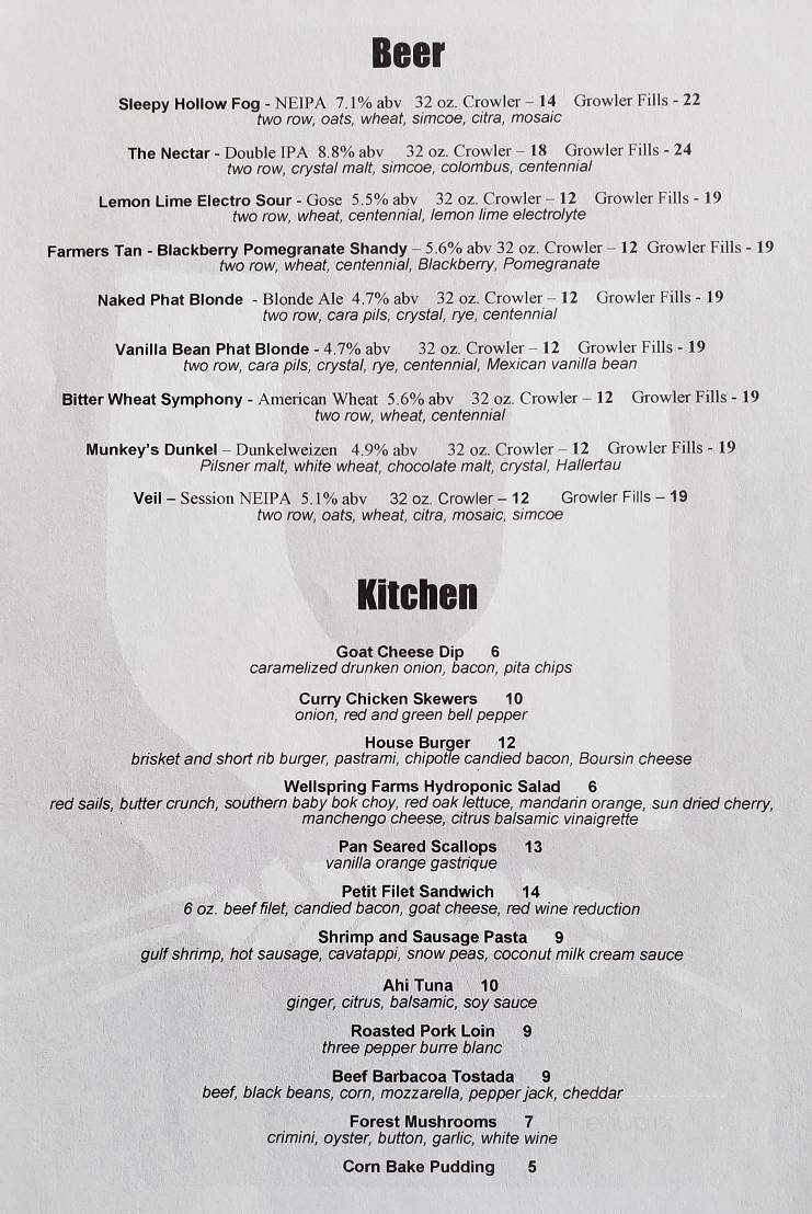 Unity Brewing - Latrobe, PA menu_pic