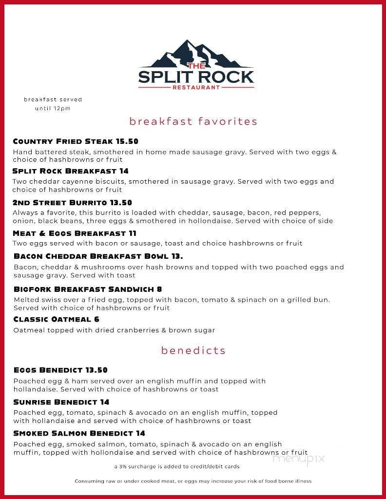 Split Rock Restaurant & Bar - Bigfork, MT