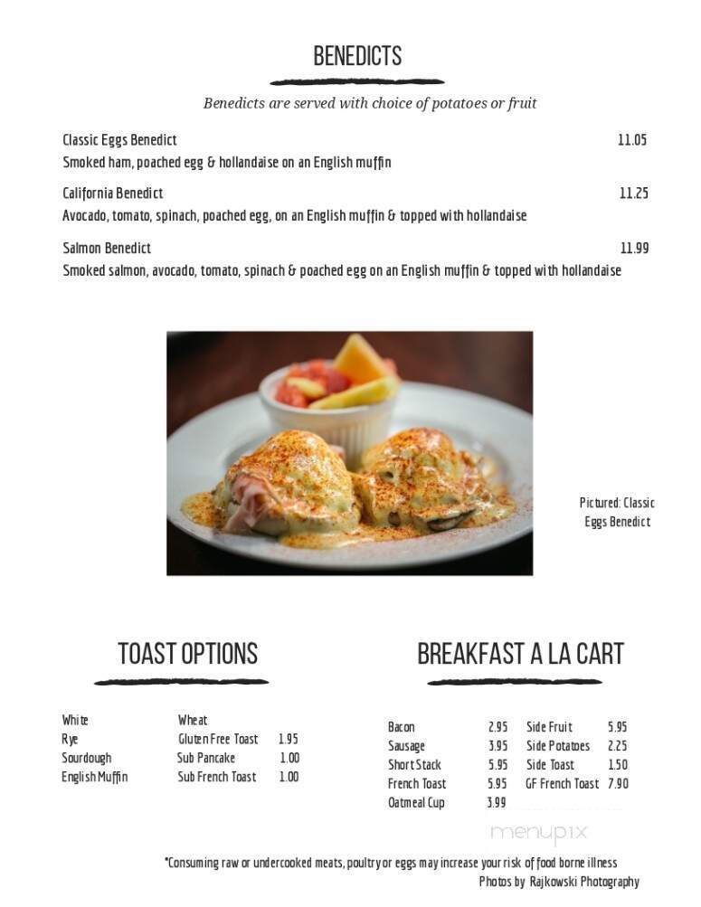 Split Rock Restaurant & Bar - Bigfork, MT menu_pic
