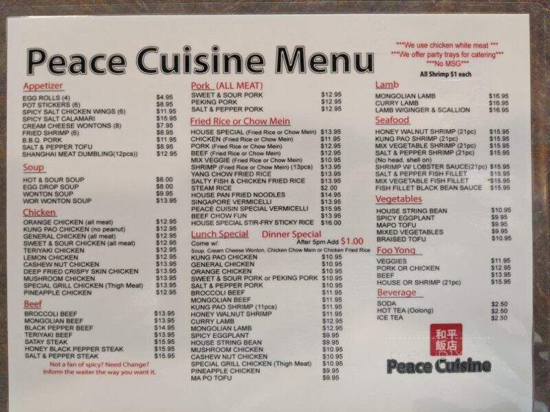 Peace Cuisine - West Sacramento, CA
