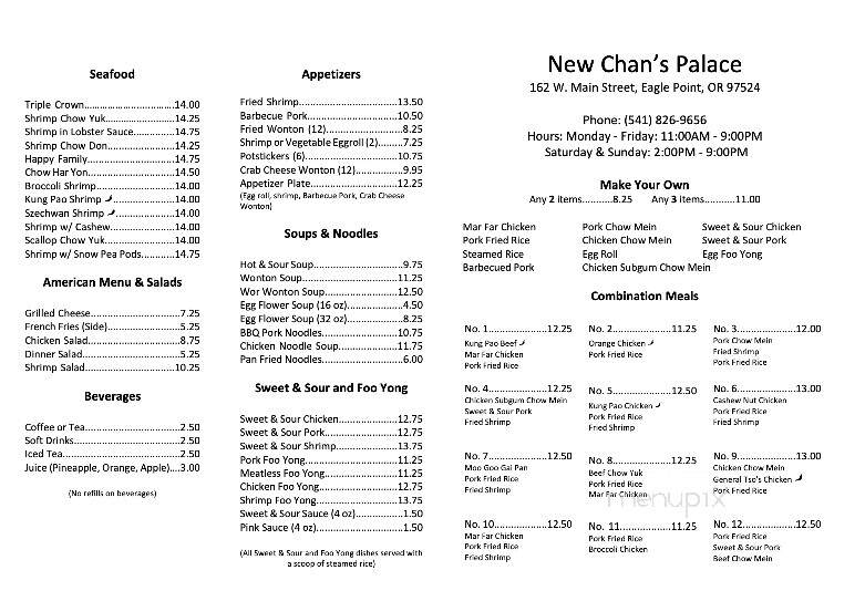 New Chan's Palace - Eagle Point, OR