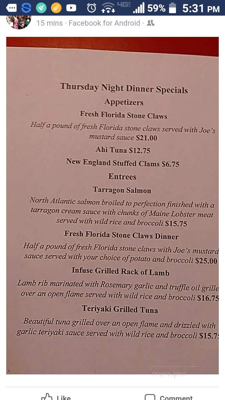 Scooters - Hobe Sound, FL menu_pic