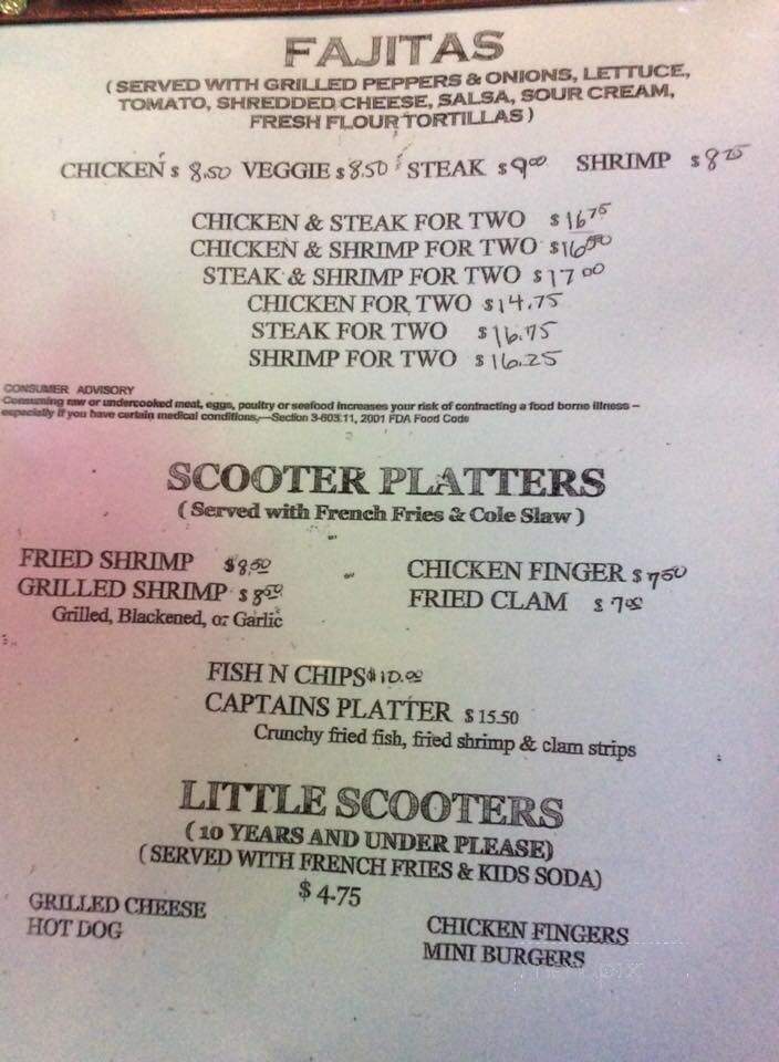 Scooters - Hobe Sound, FL menu_pic