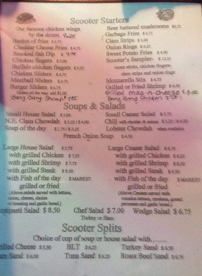 Scooters - Hobe Sound, FL menu_pic