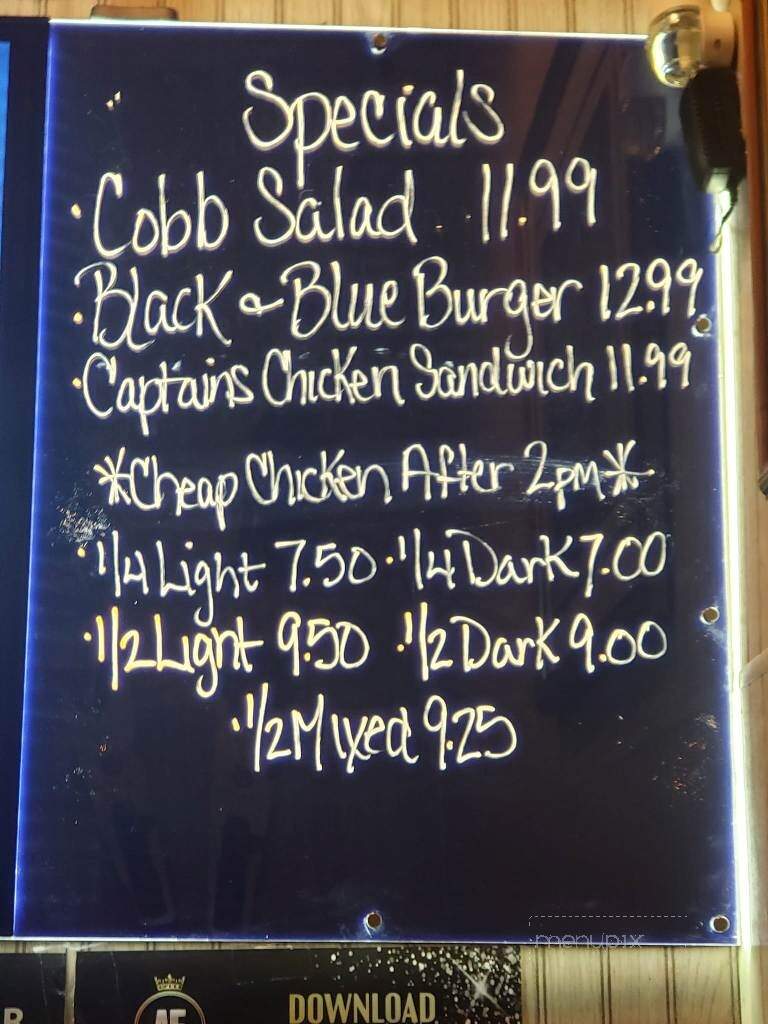 Captain's Cove - Ottawa, IL menu_pic