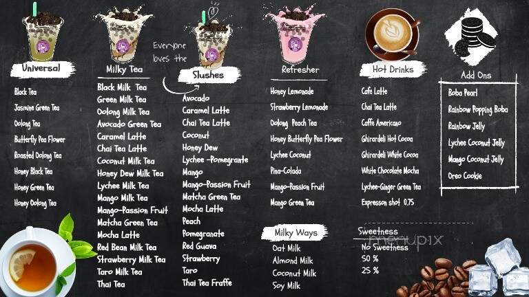UniverseTea - Keene, TX menu_pic