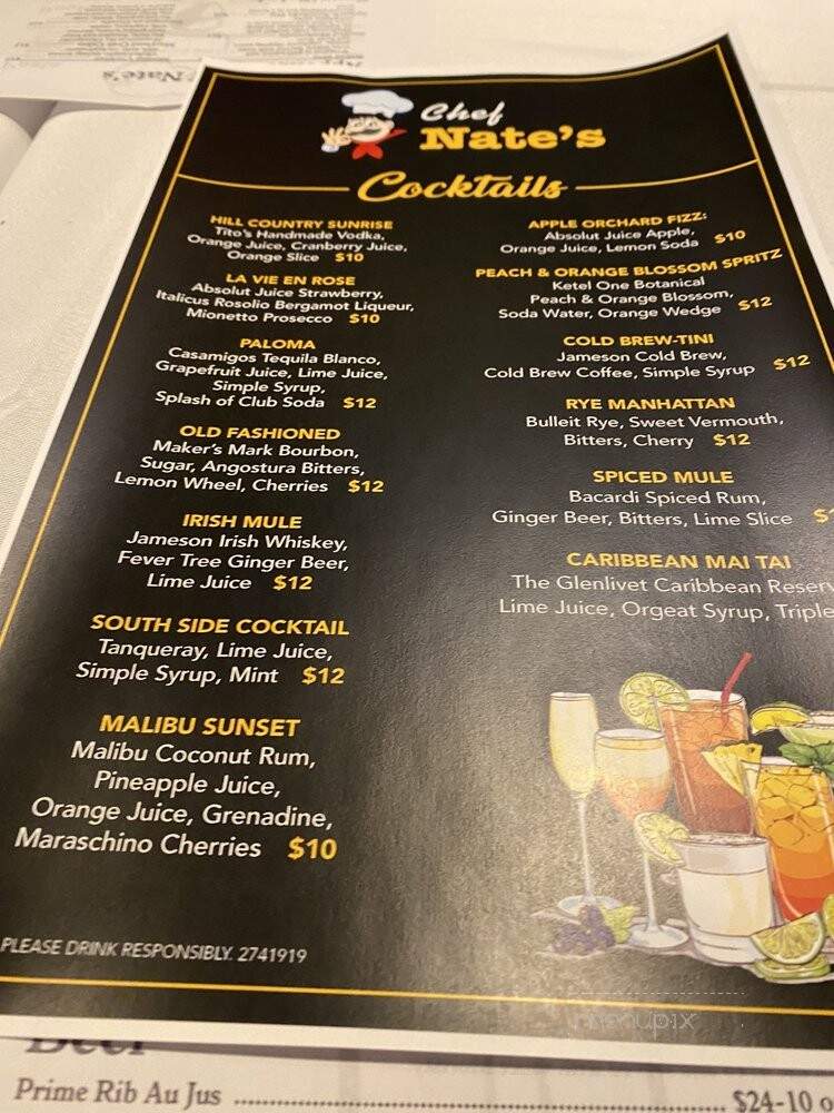 Chef Nate's - Wilton Manors, FL menu_pic