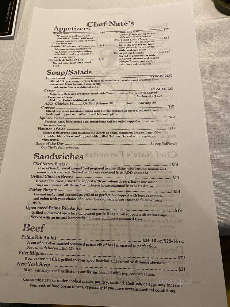Chef Nate's - Wilton Manors, FL menu_pic