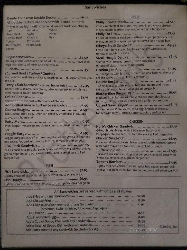 Brotherton's Family Restaurant - Cincinnati, OH menu_pic