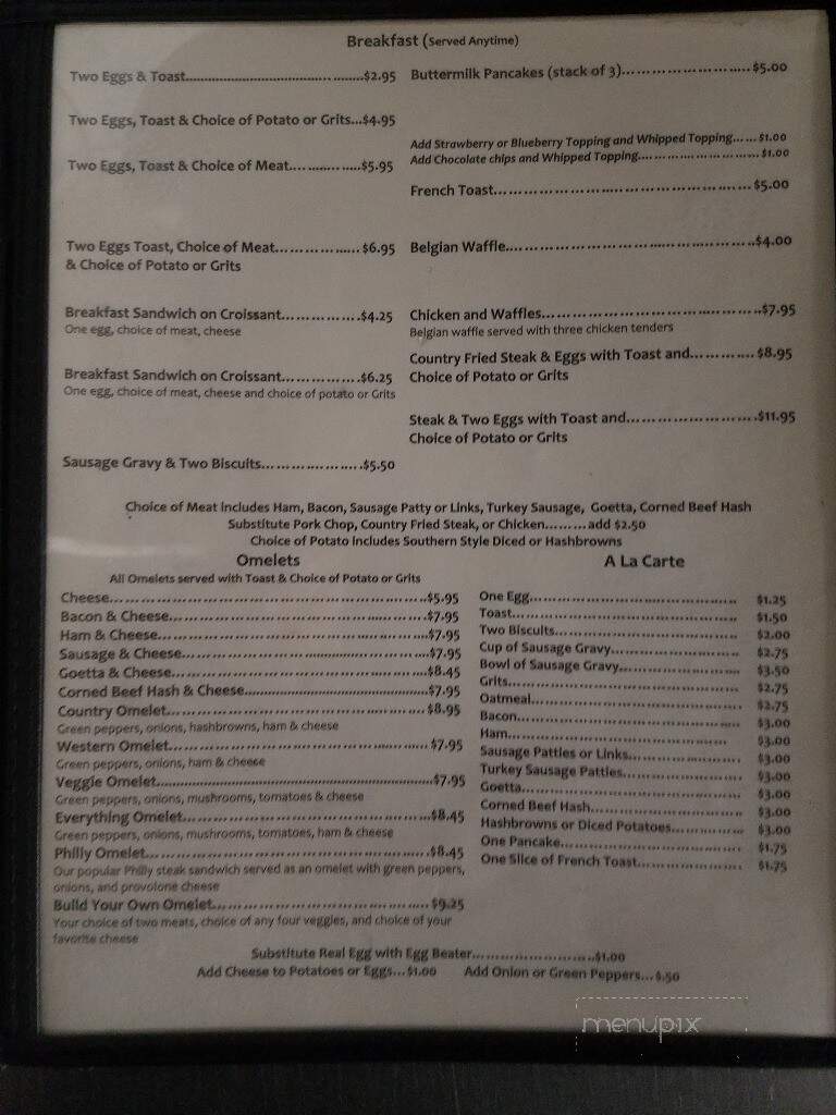 Brotherton's Family Restaurant - Cincinnati, OH menu_pic