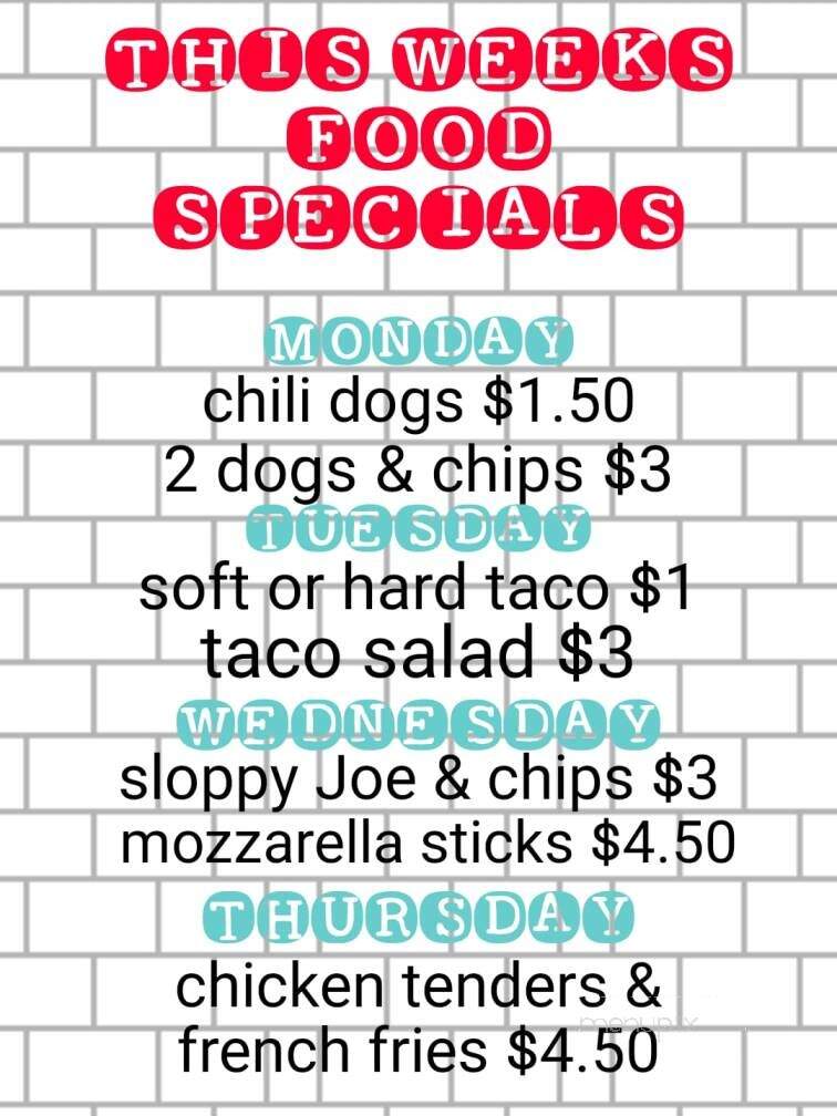 Tap Room - Walbridge, OH menu_pic