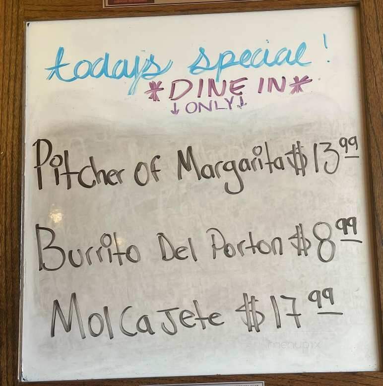 El Portal Mexican Restaurant - Shenandoah, IA menu_pic