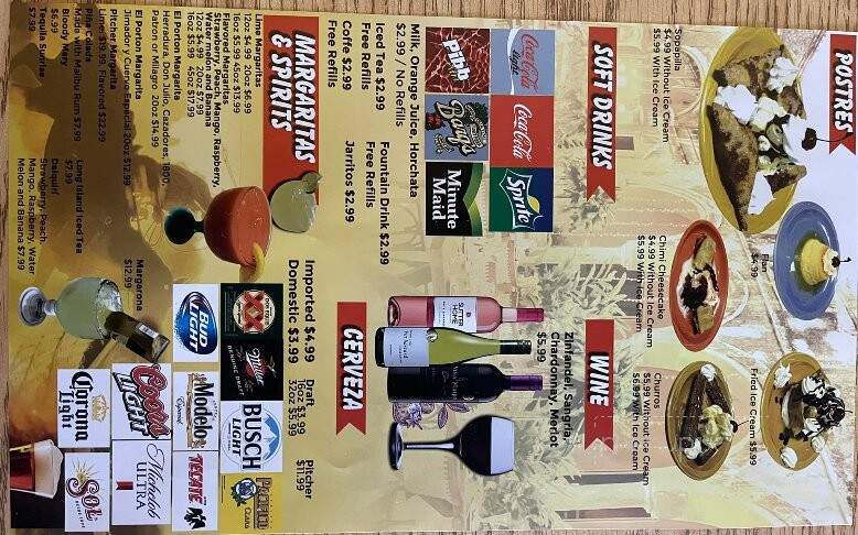 El Portal Mexican Restaurant - Shenandoah, IA menu_pic