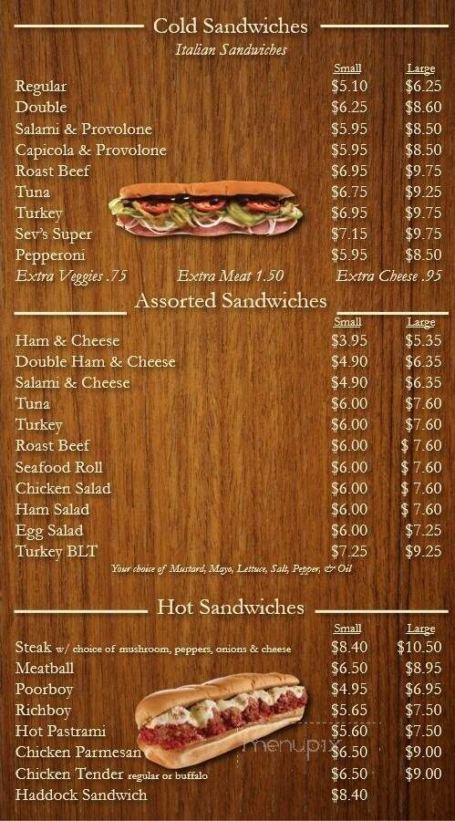 Severino's Variety - Westbrook, ME menu_pic
