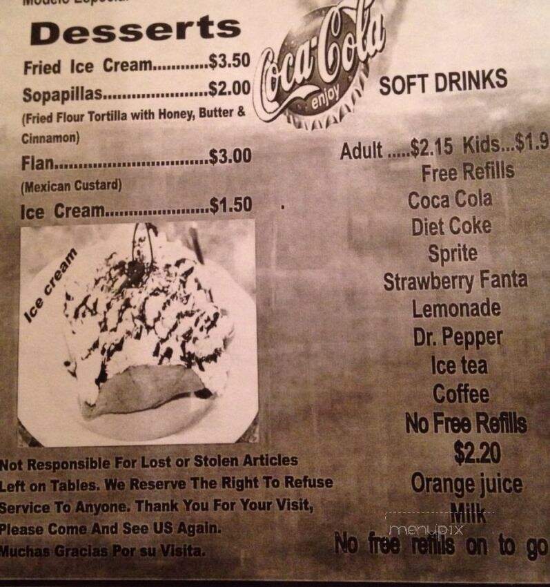 El Giro Mexican Restaurant - Mobile, AL menu_pic