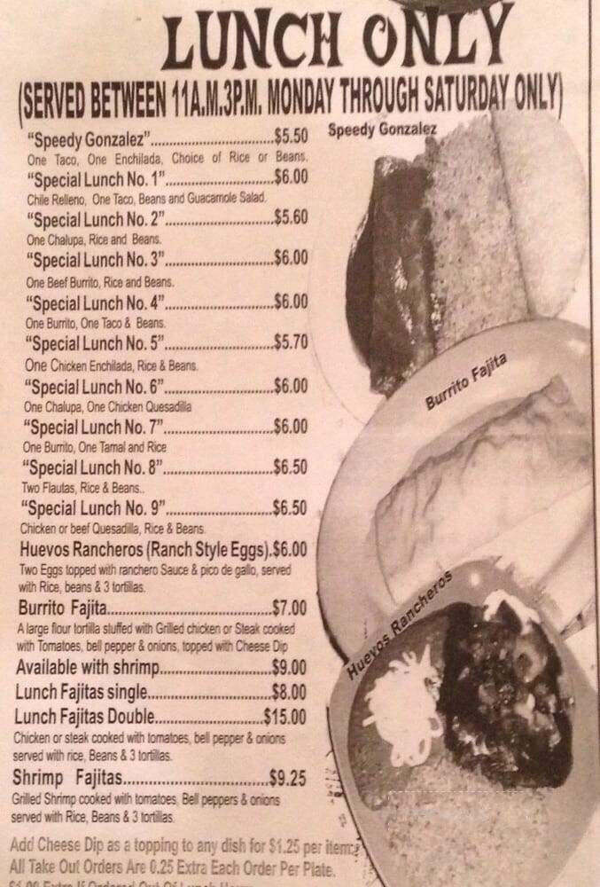El Giro Mexican Restaurant - Mobile, AL menu_pic
