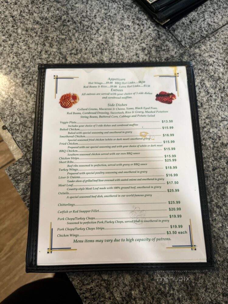 R & R Soulfoods - Carson, CA menu_pic