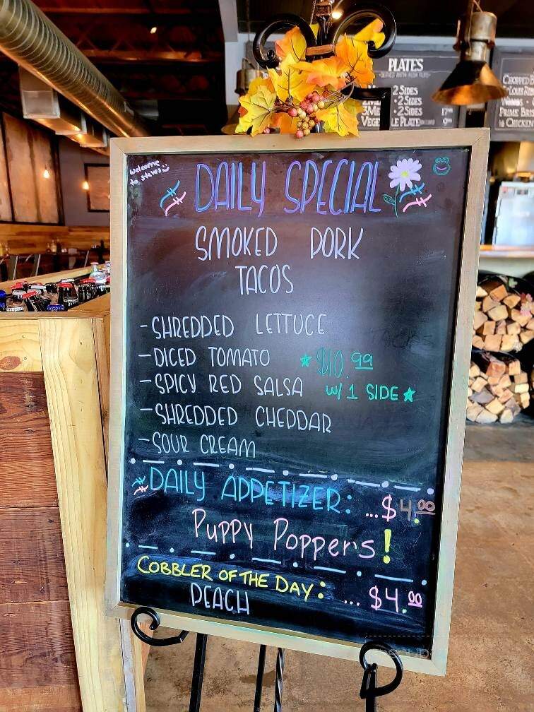 Smokehouse at Steve's - Graham, NC menu_pic