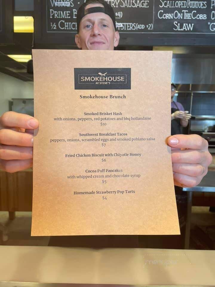 Smokehouse at Steve's - Graham, NC menu_pic