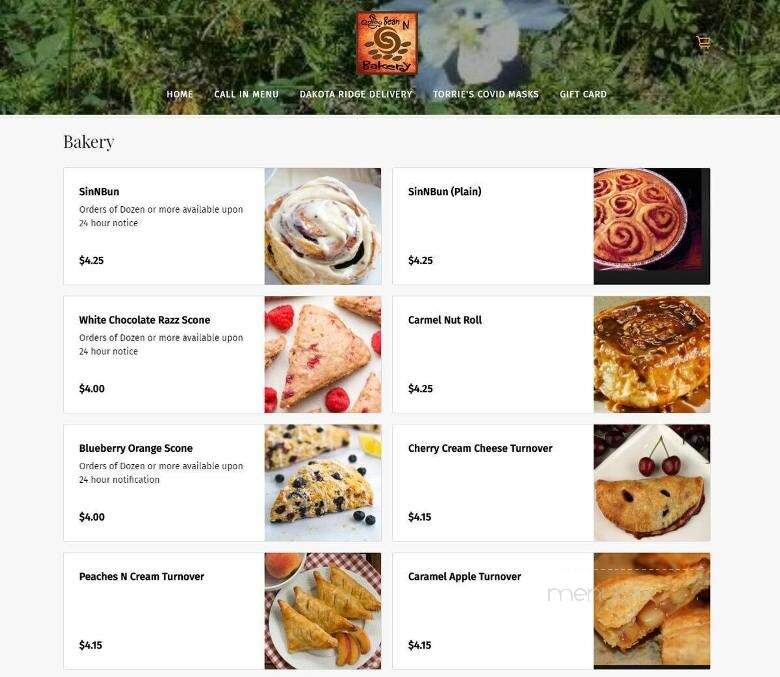 Coffee Bean N' Bakery - Pine, CO menu_pic