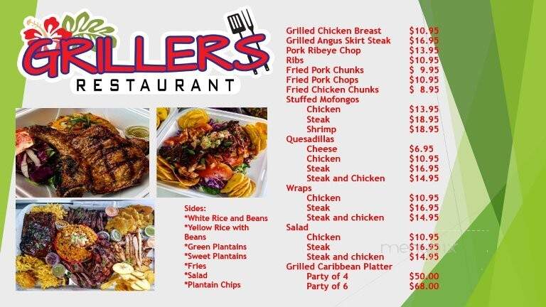 Grillers Puerto Rico - Kissimmee, FL menu_pic