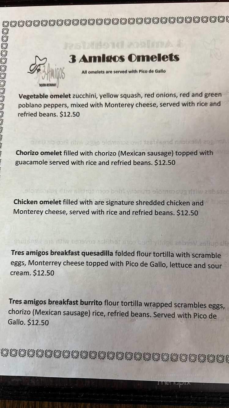 Tres Amigos Taqueria - Fort Myers, FL menu_pic