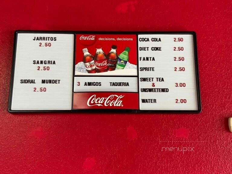 Tres Amigos Taqueria - Fort Myers, FL menu_pic