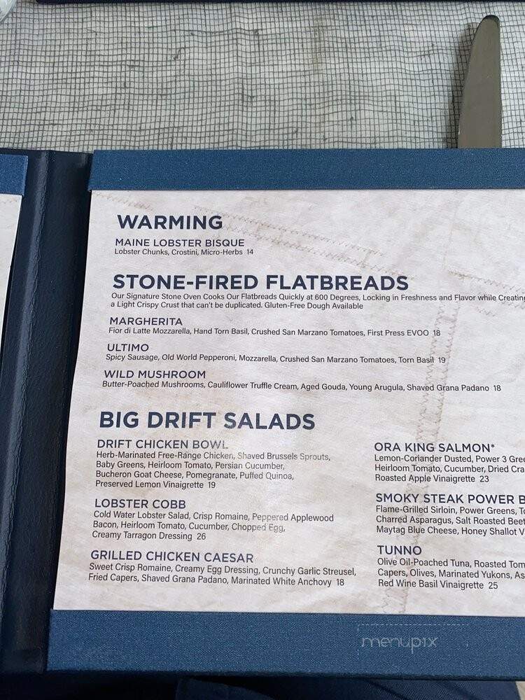 Drift - Delray Beach, FL menu_pic