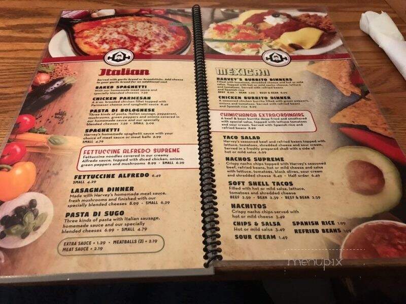 Harvey Hinklemeyers - Peru, IN menu_pic