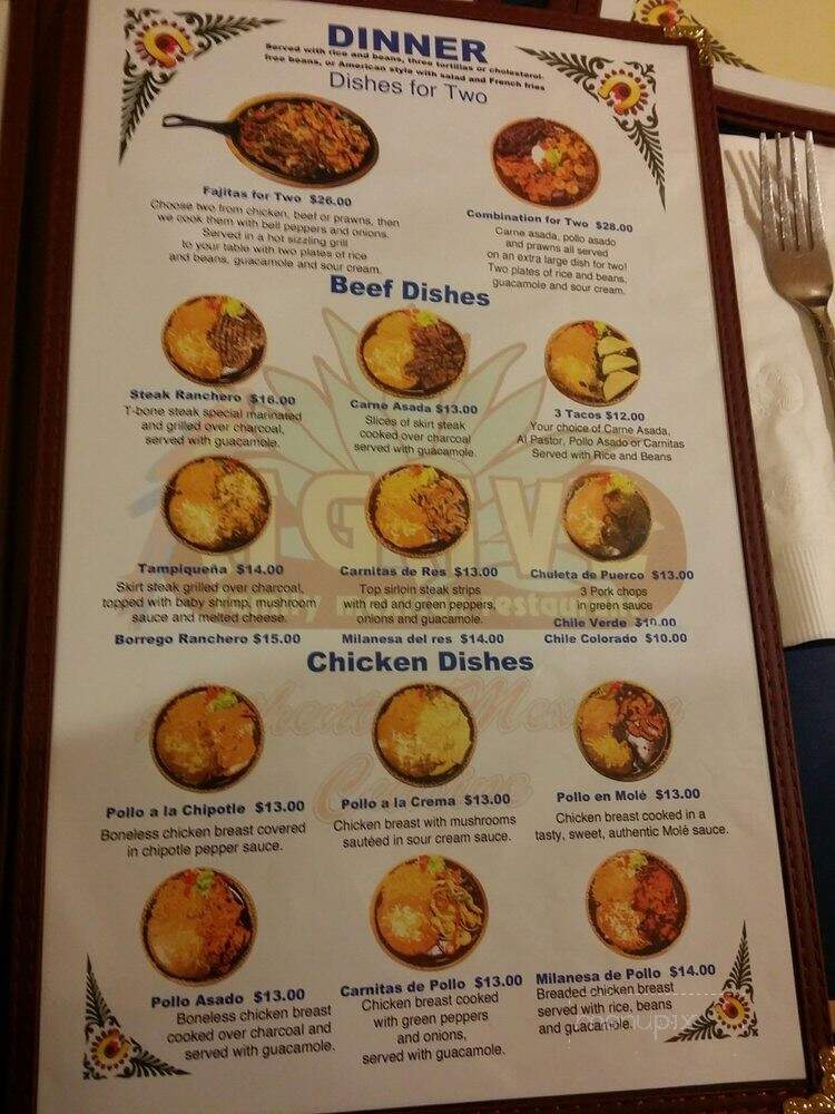 Agave - Afton, WY menu_pic