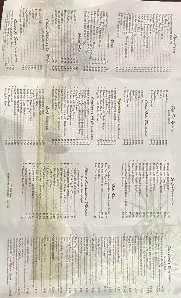 Happy Dragon - Leonardtown, MD menu_pic