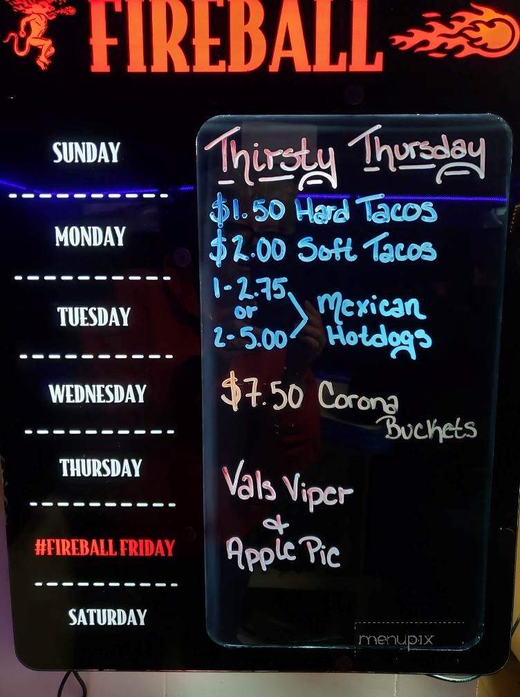 Valerie's Bar & Grill - Dover, DE menu_pic