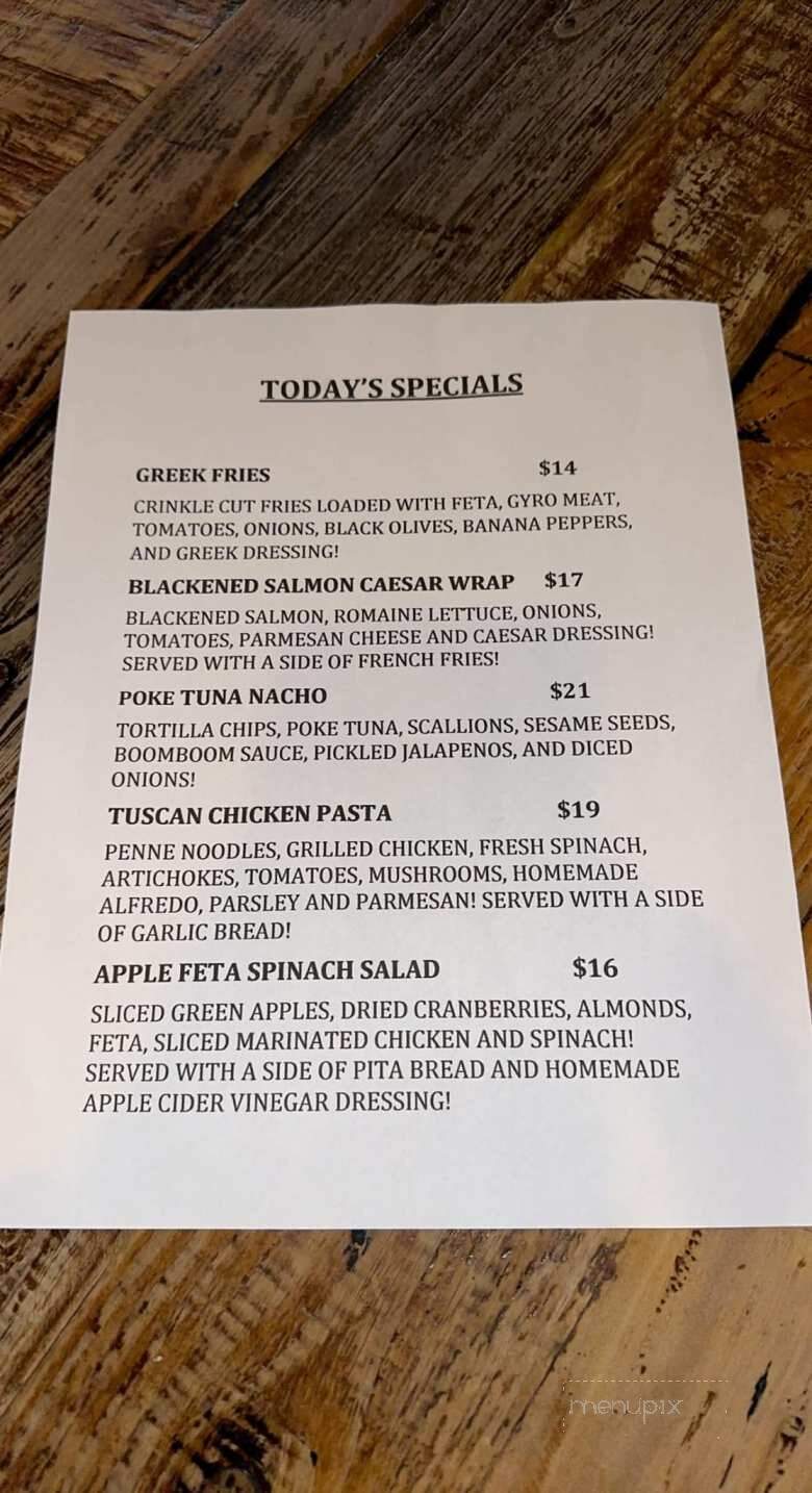 Clarkston Tap - Clarkston, MI menu_pic