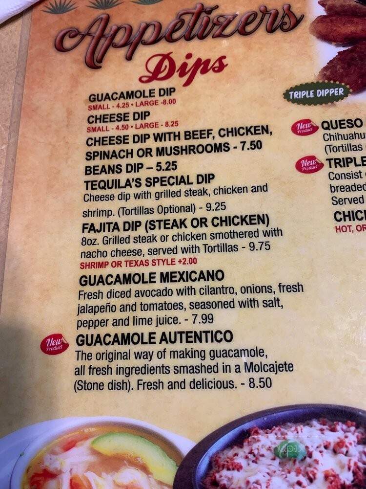 Tequila Mexican Restaurant - Dallas, GA menu_pic