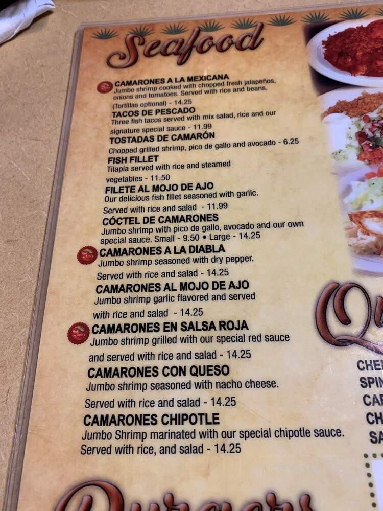 Tequila Mexican Restaurant - Dallas, GA menu_pic